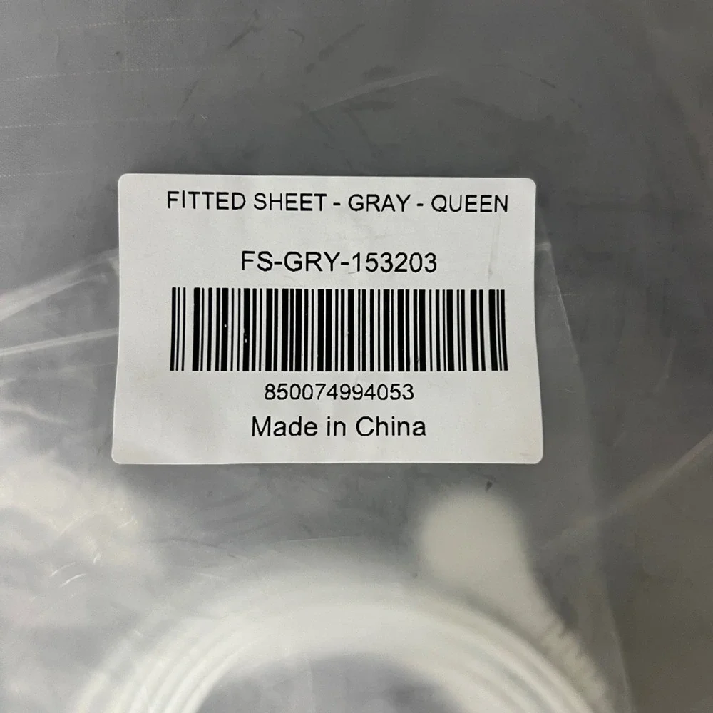 The Grounding Co. Earthing Fitted Sheet Gray Queen FS-GRY-153203 with Cord NEW